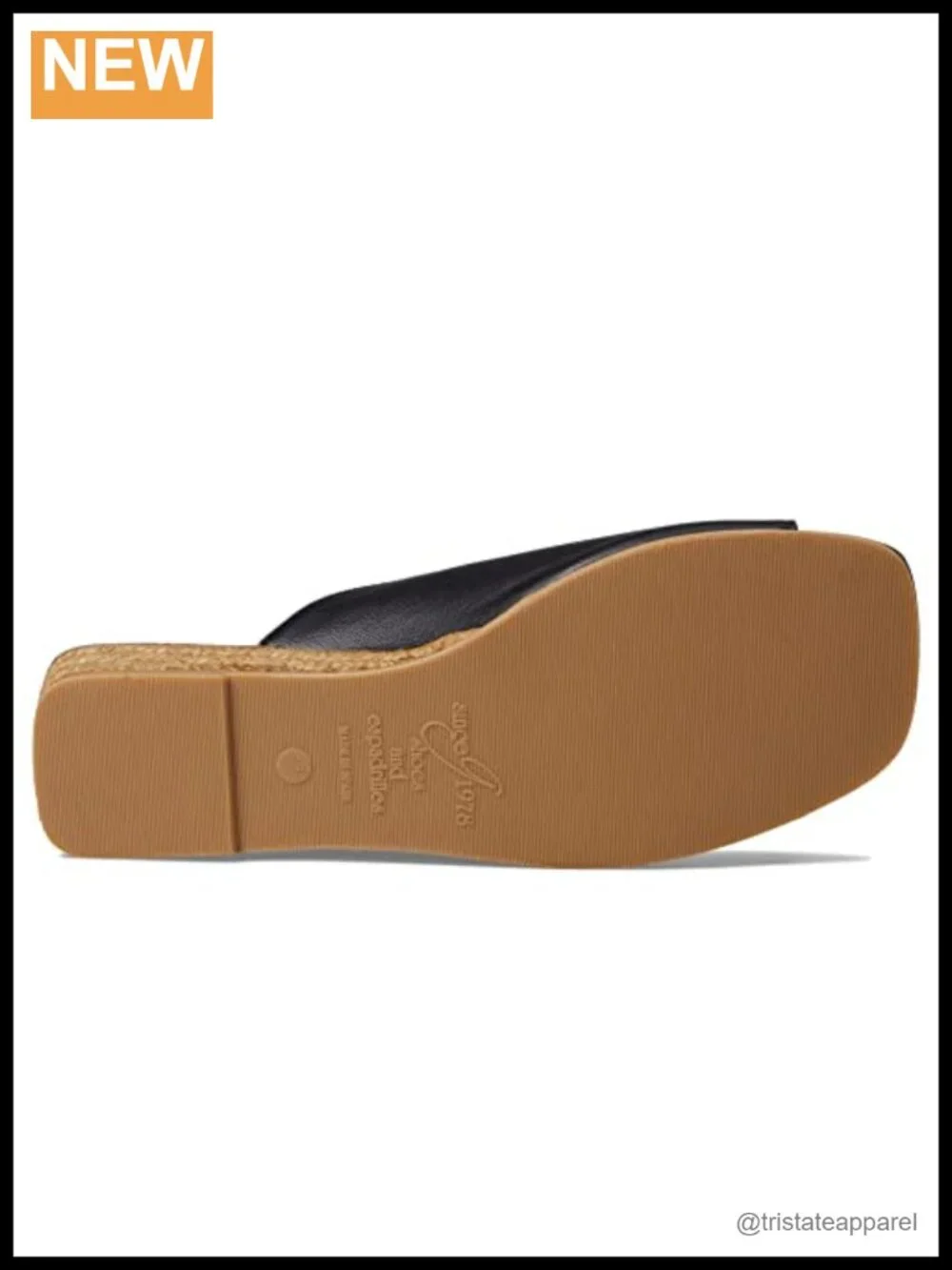 Leather Wedge Sandals Slip-On Open Square Toe Comfort Mules